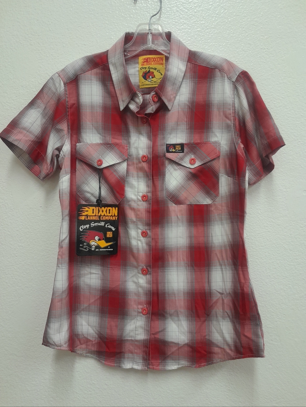 Dixxon Flannel Company Mrs Horsepower Clay Smith Cams Plaid Shirt Button Medium